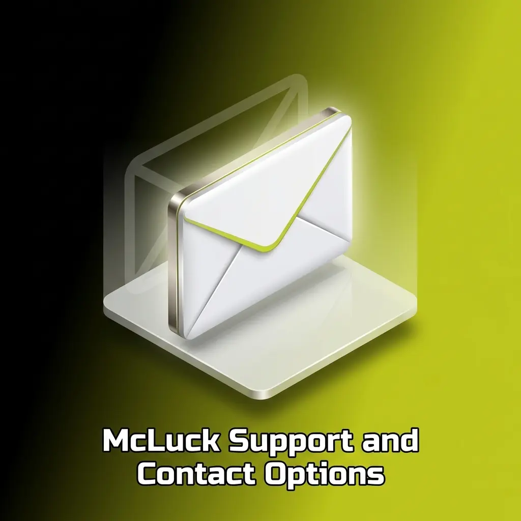 McLuck support and contact options for live chat, email help, verification, redemptions, and account issues
