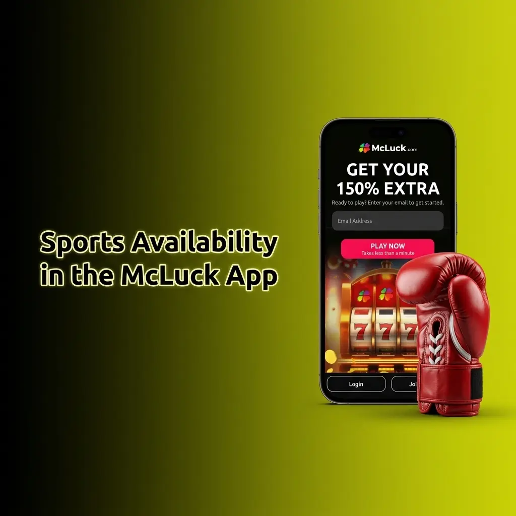 McLuck app sports availability showing no betting markets and focus on sweepstakes casino coins